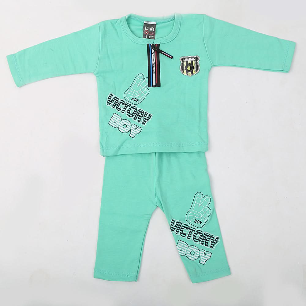 Newborn Boys Full Sleeves Suit - Green, Kids, NB Boys Sets And Suits, Chase Value, Chase Value