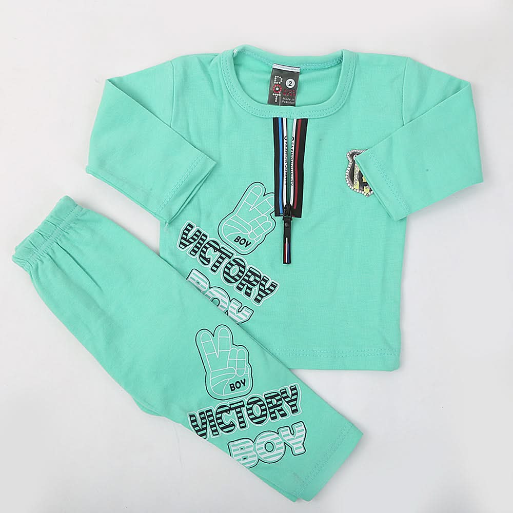 Newborn Boys Full Sleeves Suit - Green, Kids, NB Boys Sets And Suits, Chase Value, Chase Value