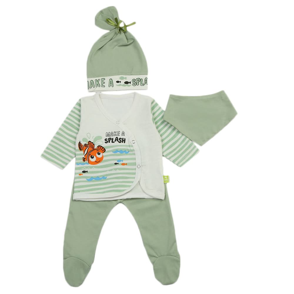Newborn Boys Full Sleeves Suit - Cyan, Newborn Boys Sets & Suits, Chase Value, Chase Value