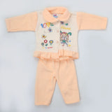 Newborn Girl Full Sleeves Polar Suit 5362 - Peach, Kids, NB Girls Sets And Suits, Chase Value, Chase Value