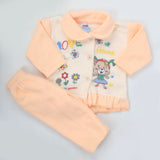 Newborn Girl Full Sleeves Polar Suit 5362 - Peach, Kids, NB Girls Sets And Suits, Chase Value, Chase Value