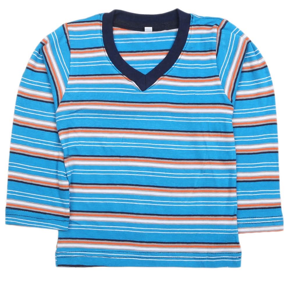 Boys Full Sleeves T-Shirt - Blue, Kids, Boys T-Shirts, Chase Value, Chase Value