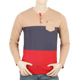 Men's Full Sleeves T-Shirt - Camel, Men, T-Shirts And Polos, Chase Value, Chase Value