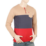 Men's Full Sleeves T-Shirt - Camel, Men, T-Shirts And Polos, Chase Value, Chase Value