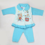 Newborn Girl Full Sleeves Polar Suit 11605 - Sky Blue, Kids, NB Girls Sets And Suits, Chase Value, Chase Value