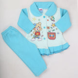 Newborn Girl Full Sleeves Polar Suit 11605 - Sky Blue, Kids, NB Girls Sets And Suits, Chase Value, Chase Value