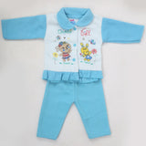 Newborn Girl Full Sleeves Polar Suit - Blue, Kids, NB Girls Sets And Suits, Chase Value, Chase Value