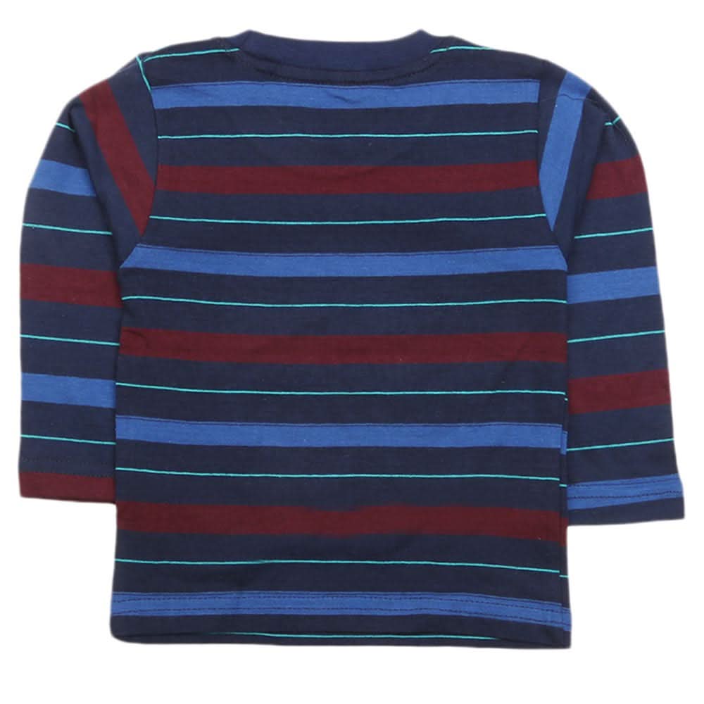Boys Full Sleeves T-Shirt - Navy Blue, Kids, Boys T-Shirts, Chase Value, Chase Value