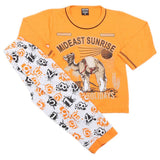 Boys Full Sleeves 2 Pcs Suit - Orange, Kids, Boys Sets And Suits, Chase Value, Chase Value