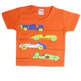 Newborn Boys Half Sleeves T-Shirt - Orange, Kids, Newborn Boys Shirts And T-Shirts, Chase Value, Chase Value