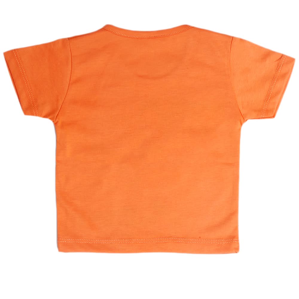 Newborn Boys Half Sleeves T-Shirt - Orange, Kids, Newborn Boys Shirts And T-Shirts, Chase Value, Chase Value