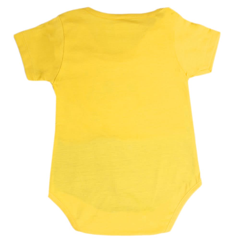 Newborn Boys Half Sleeves Romper - Yellow, Kids, Newborn Boys Rompers, Chase Value, Chase Value
