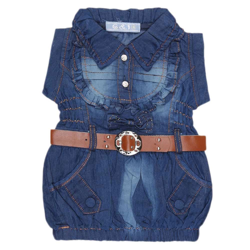 Girls Denim Top - Blue, Kids, Tops, Chase Value, Chase Value