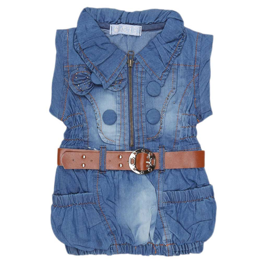 Girls Denim Top - Blue, Kids, Tops, Chase Value, Chase Value