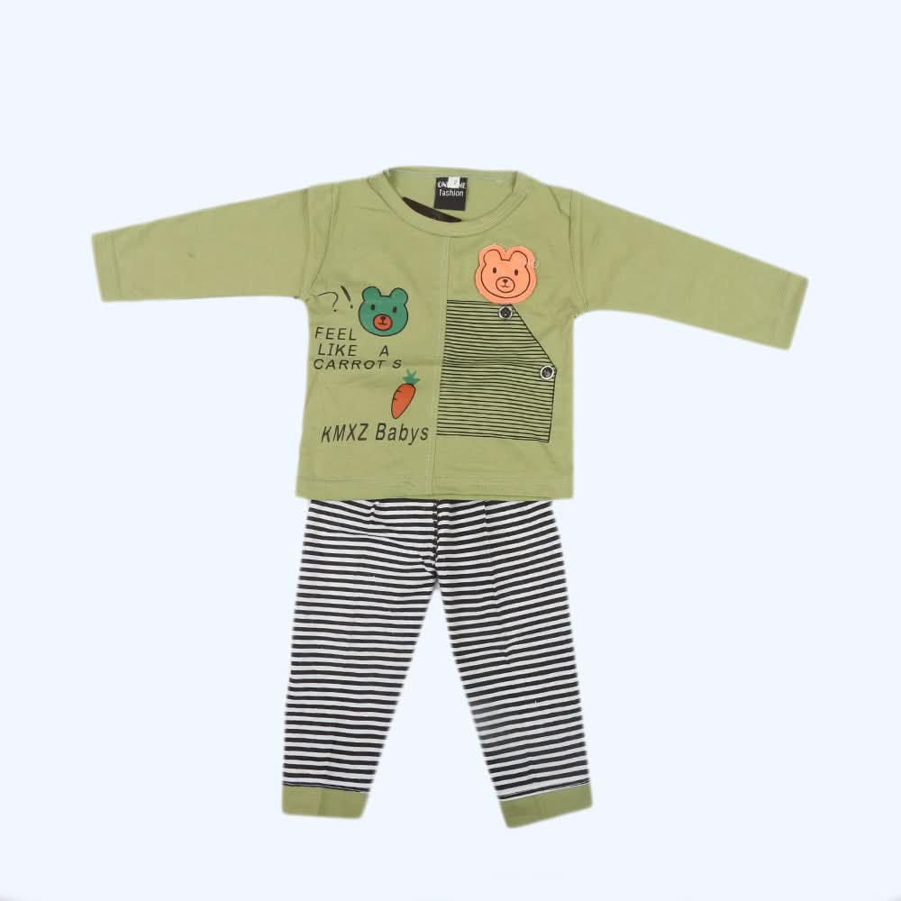 Newborn Boys Full Sleeves Suit - Green, Kids, NB Boys Sets And Suits, Chase Value, Chase Value