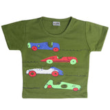 Newborn Boys Half Sleeves T-Shirt - Dark Green, Kids, Newborn Boys Shirts And T-Shirts, Chase Value, Chase Value