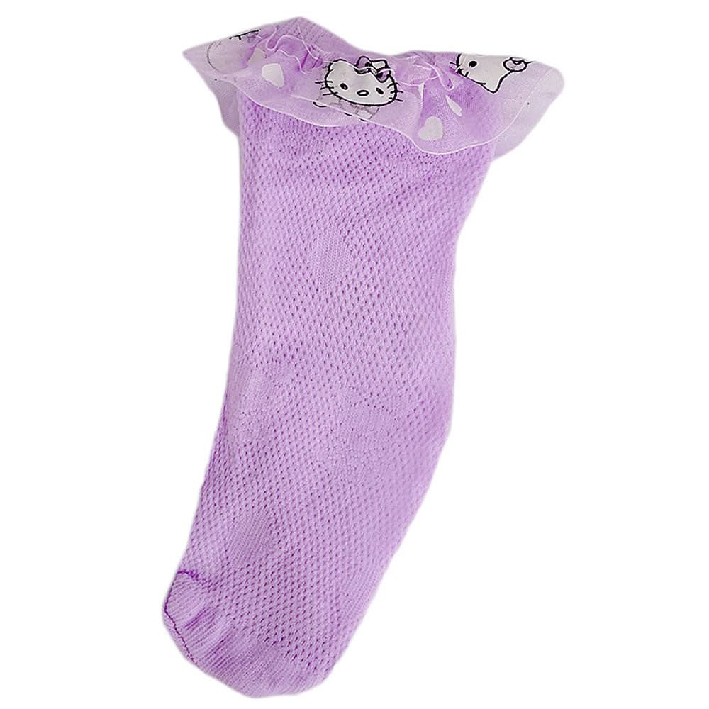 Girls Frill Socks - Purple, Kids, Girls Socks, Chase Value, Chase Value