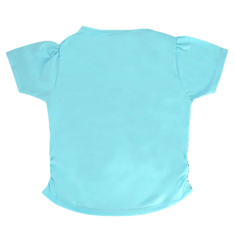 Girls H/S  T-shirt Print -L-Bule, Kids, Girls T-Shirts, Chase Value, Chase Value