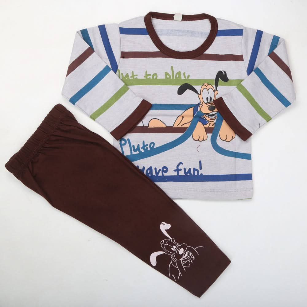 Boys Full Sleeves Suit 8632 - Coffee, Kids, Boys Sets And Suits, Chase Value, Chase Value