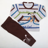 Boys Full Sleeves Suit 8632 - Coffee, Kids, Boys Sets And Suits, Chase Value, Chase Value