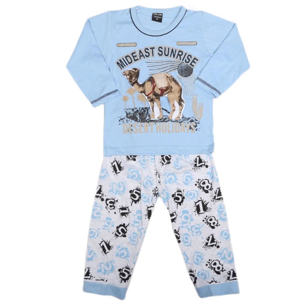 Boys Full Sleeves 2 Pcs Suit - Blue, Kids, Boys Sets And Suits, Chase Value, Chase Value