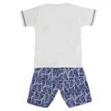 Boys Half Sleeves Suit 1187 - White, Kids, Boys Sets And Suits, Chase Value, Chase Value