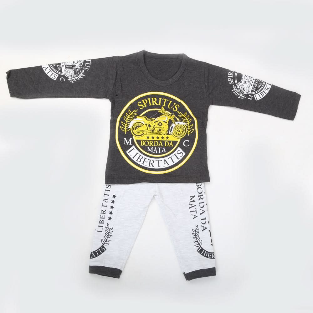 Boys Full Sleeves Suit 8705 - Dark Grey, Kids, Boys Sets And Suits, Chase Value, Chase Value