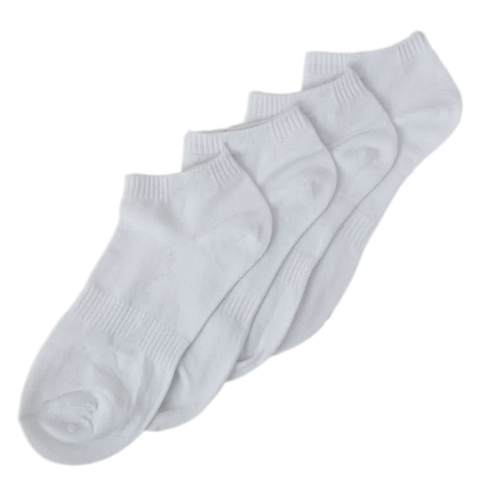 Men’s 2 Pieces Ankle Socks - White, Men, Mens Socks, Chase Value, Chase Value