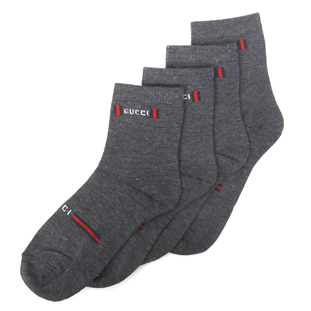 Men’s 2 Pieces Long Ankle Socks - Grey, Men, Mens Socks, Chase Value, Chase Value