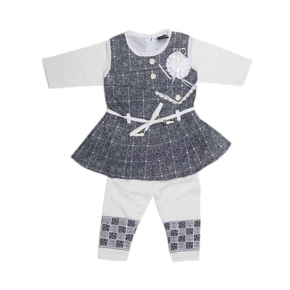 Girls Fancy 2 Piece Suit - Dark Grey, Kids, Girls Sets And Suits, Chase Value, Chase Value