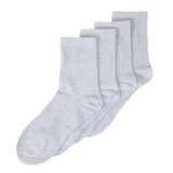 Men’s 2 Pieces Long Ankle Socks - White, Men, Mens Socks, Chase Value, Chase Value