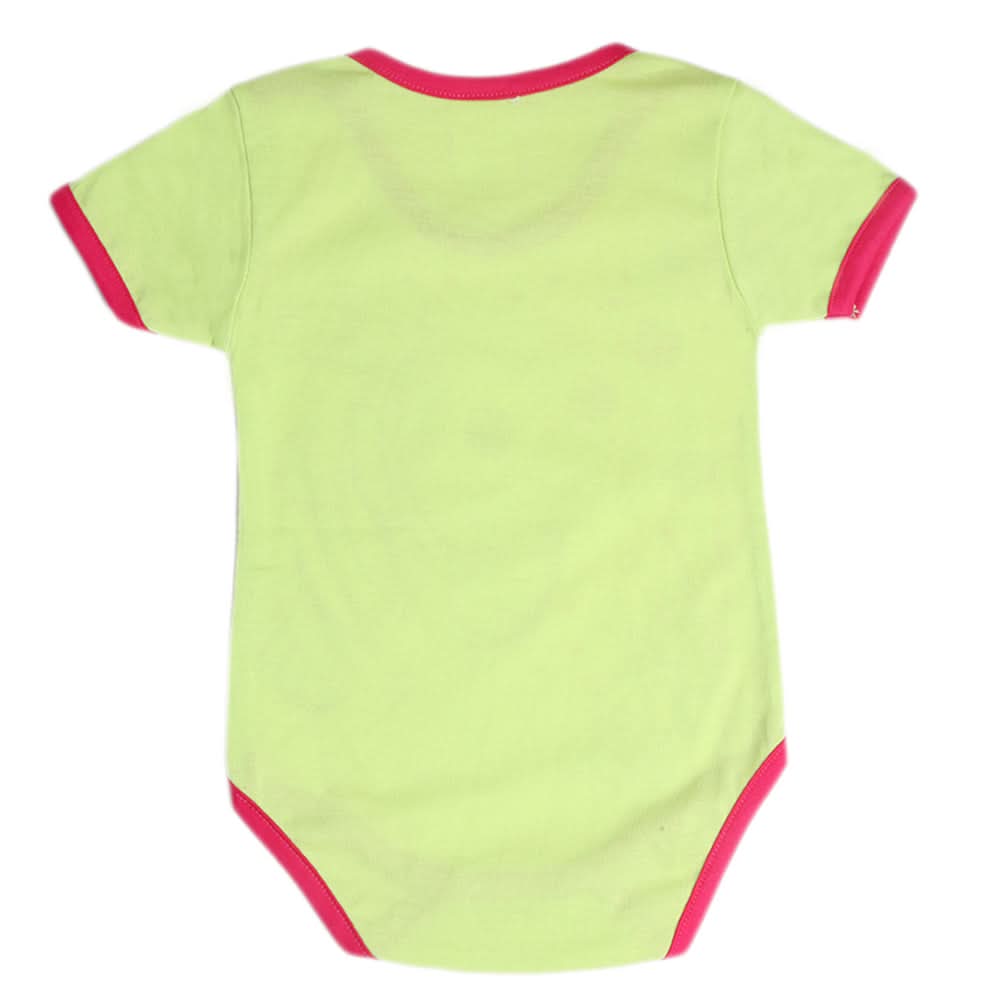 Newborn Girls Half Sleeves Romper - Green, Kids, Newborn Girls Rompers, Chase Value, Chase Value