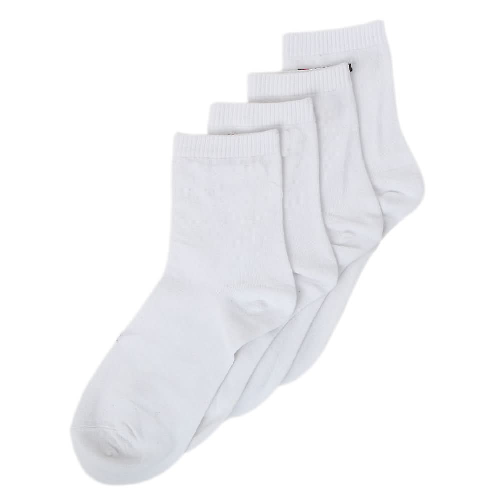 Men’s 2 Pieces Long Ankle Socks - White, Men, Mens Socks, Chase Value, Chase Value