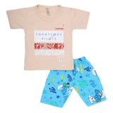 Boys Half Sleeves 2 Piece Suit - Fawn, Kids, Boys Sets And Suits, Chase Value, Chase Value
