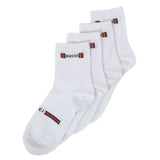 Men’s 2 Pieces Long Ankle Socks - White, Men, Mens Socks, Chase Value, Chase Value