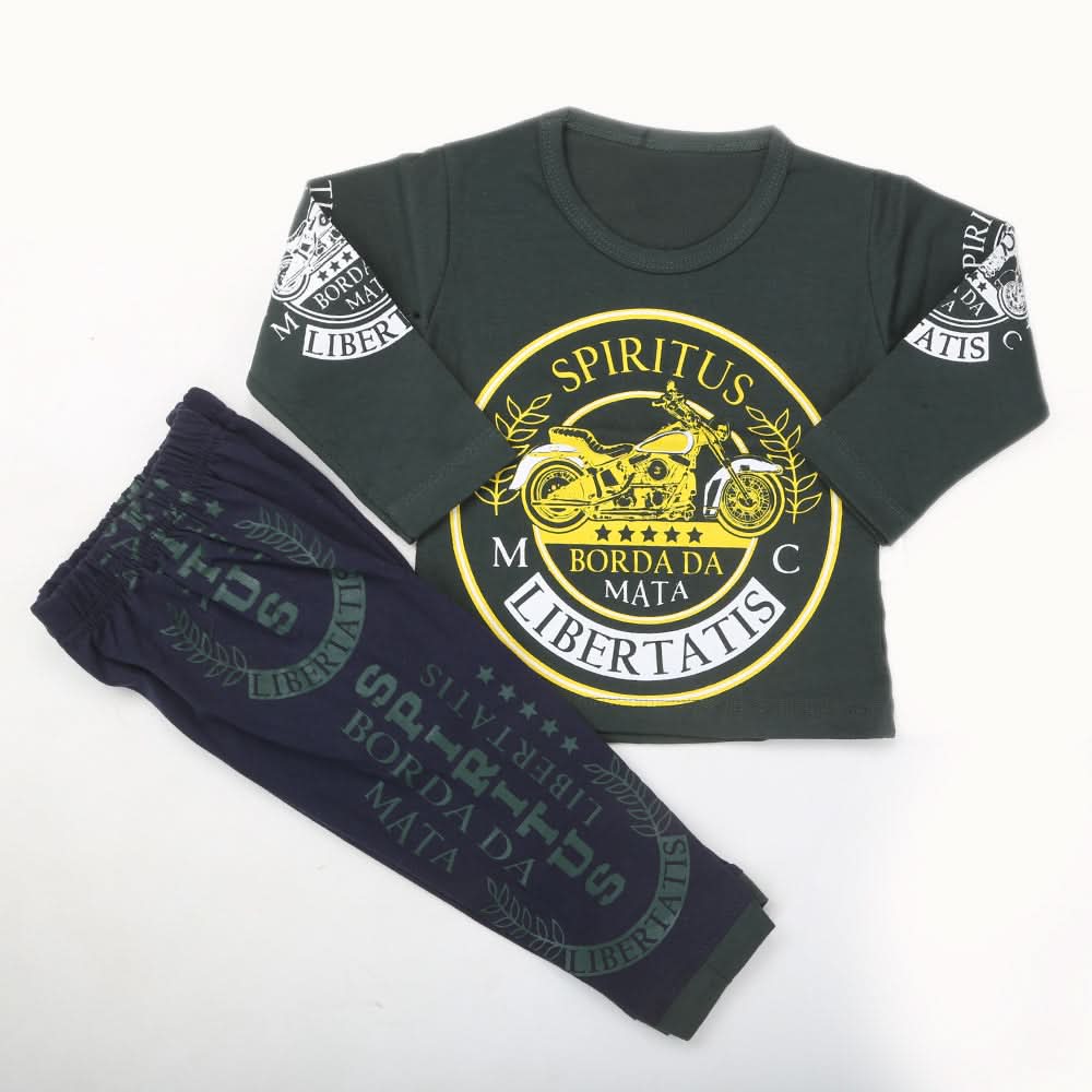 Boys Full Sleeves Suit 8705 - Green, Kids, Boys Sets And Suits, Chase Value, Chase Value