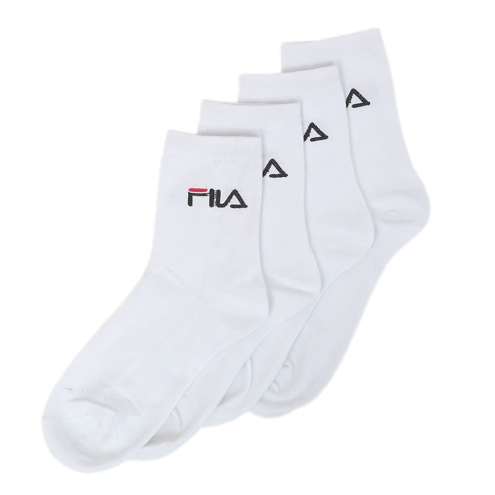 Men’s 2 Pieces Long Ankle Socks - White, Men, Mens Socks, Chase Value, Chase Value