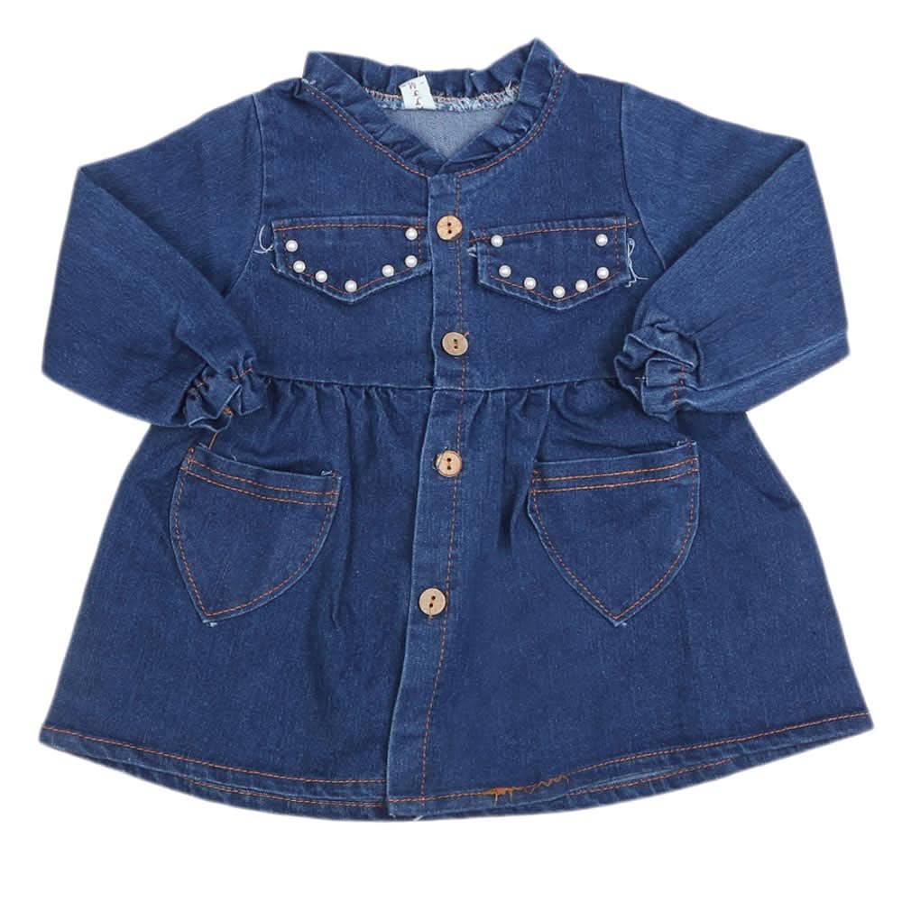 Girls Denim Top - Blue, Kids, Tops, Chase Value, Chase Value
