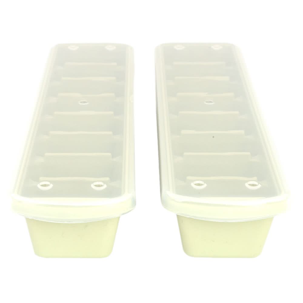 Ice Cube Tray 2 Pcs Set with Lid - Light Green, Home & Lifestyle, Serving And Dining, Chase Value, Chase Value