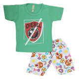 Boys Half Sleeves 2 Piece Suit - Green, Kids, Boys Sets And Suits, Chase Value, Chase Value