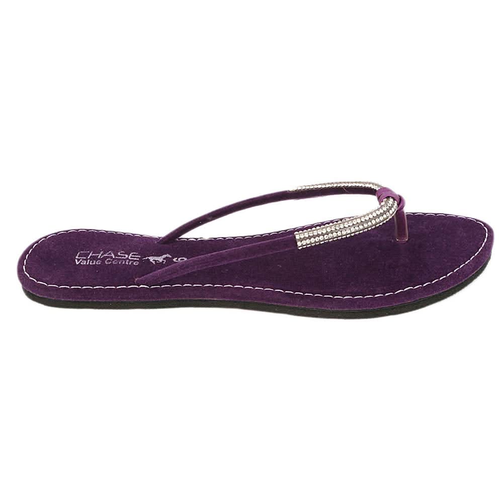 Women's Slipper (J322) Purple, Women, Slippers, Chase Value, Chase Value