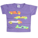 Newborn Boys Half Sleeves T-Shirt - Purple, Kids, Newborn Boys Shirts And T-Shirts, Chase Value, Chase Value