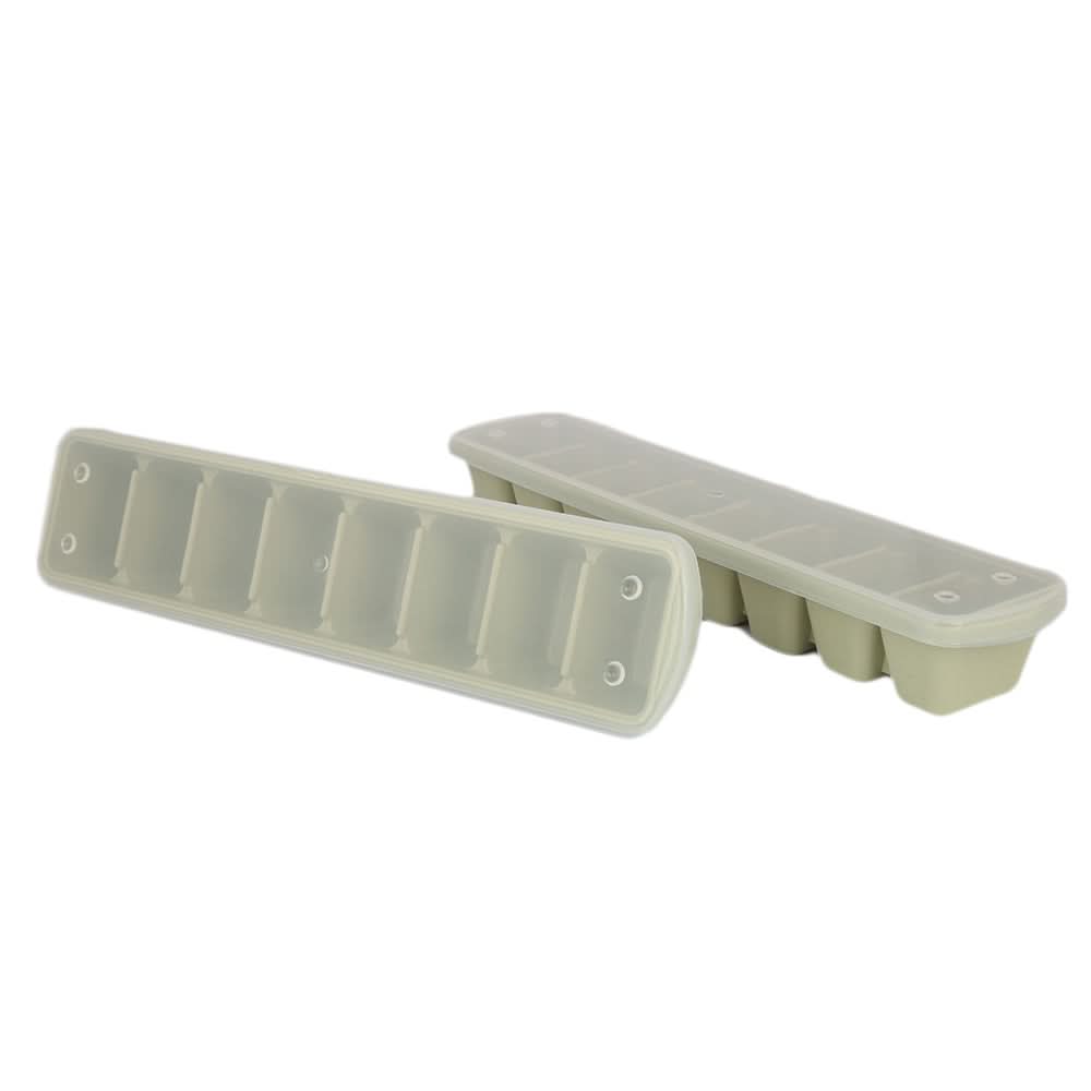 Ice Cube Tray 2 Pcs Set with Lid - Light Green, Home & Lifestyle, Serving And Dining, Chase Value, Chase Value