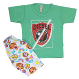 Boys Half Sleeves 2 Piece Suit - Green, Kids, Boys Sets And Suits, Chase Value, Chase Value