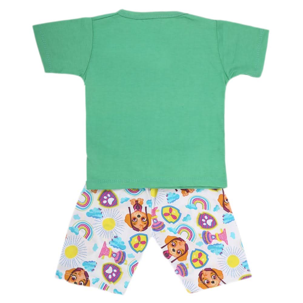 Boys Half Sleeves 2 Piece Suit - Green, Kids, Boys Sets And Suits, Chase Value, Chase Value