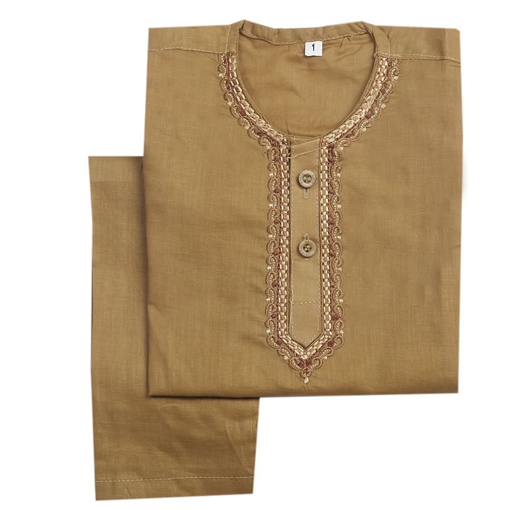 Newborn Boys Shalwar Suit - Brown, Kids, Newborn Boys Shalwar Suits, Chase Value, Chase Value