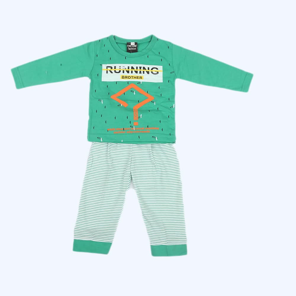 Newborn Boys Full Sleeves Suit - Green, Kids, NB Boys Sets And Suits, Chase Value, Chase Value