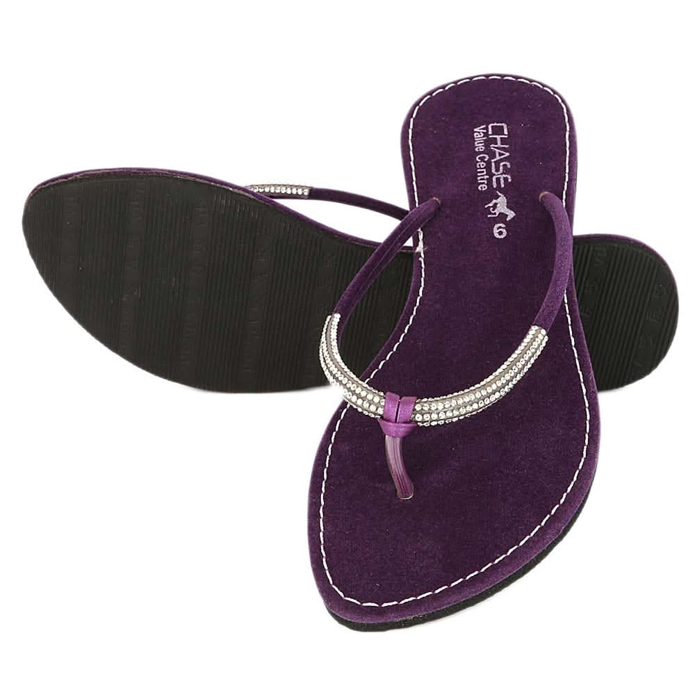 Women's Slipper (J322) Purple, Women, Slippers, Chase Value, Chase Value