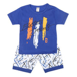 Boys Half Sleeves Short Suit  SML CVC-39-Blue, Kids, Boys Sets And Suits, Chase Value, Chase Value