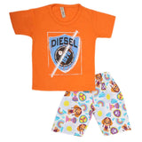 Boys Half Sleeves 2 Piece Suit - Orange, Kids, Boys Sets And Suits, Chase Value, Chase Value